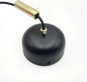 Lampada a sospensione LED su cavo BONNIE LED/10W/230V 3000K nera