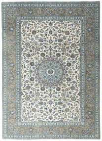 Kashan Tappeto 250x340 Beige (Iran) Annodato A Mano