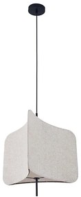 Lampadario a sospensione con filo HAVANA 1xE27/20W/230V diametro 50 cm beige