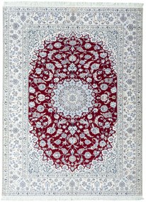 Nain Tappeto 280x210 Rosso (Iran) Annodato A Mano