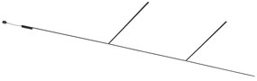 Sistema di illuminazione su binario moderno nero monofase 1000 cm - Magnetic
