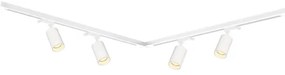 Faretto per sistema a binario PIPE 4xGU10/10W/230V bianco