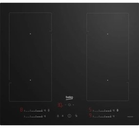 Hii 64720 UF2T: Piano a Induzione, 4 Zone con 2 Sezione IndyFlex, 60 cm. Colore del prodotto: Nero, Posizionamento dell'apparecchio: Da incasso,