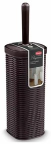 Portascopino Elegance in plastica effetto midollino 11,5x40 cm – Vari colori, MOKA