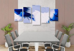 Quadri 5 pezzi – Pittura artistica a tre colori