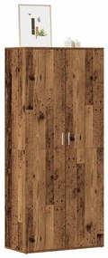 Scarpiera Legno Antico 80x39x178 Cm İn Truciolato /