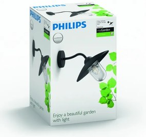 Philips 01643/30/PN - Applique da esterno HAMMOCK 1xE27/60W/230V