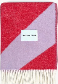 Coperta in lana con motivo a zig-zag Swirl