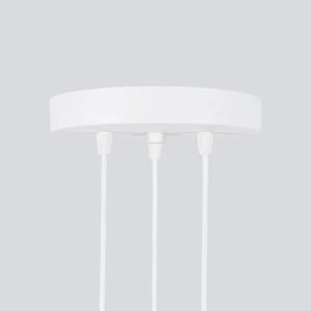 Sollux SL.1538 - Lampadario a sospensione con filo KARBON 3xGU10/10W/230V bianco