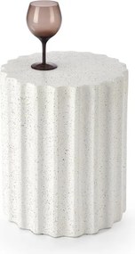 Tavolino da caffè Fara in bianco - H46 cm