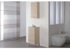 Base Multiuso a Terra 85 Cm Cinque Cassetti Feridras "Stella" Larice