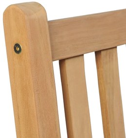 Sedie da giardino 8 pz con cuscini rosso vino massello di teak