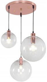 Lampada da soffitto pensile di vetro LASSI 20+25+30 cmd