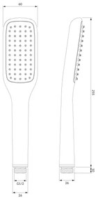 OMNIRES HUDSONX-PCR - Set doccia HUDSONX cromo lucido