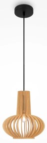 Maytoni MOD193PL-01W - Lampadario a sospensione con filo ROOTS 1xE27/40W/230V diametro 22,5 cm beige