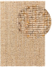 benuta Pure Tappeto di iuta Sam naturale / giallo 160x230 cm - Tappeto design moderno soggiorno