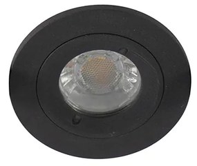 Faretto da incasso Smart moderno nero rotondo con WiFi GU10 IP54 - Xena