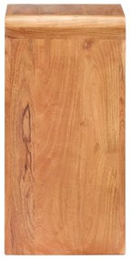 Comodino 40x30x60 cm in legno massello acacia finitura ambra