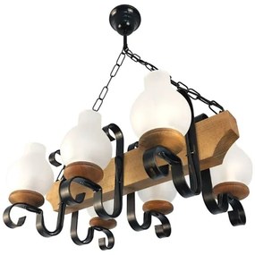 Brilagi - Lampadario a sospensione con catena QUEEN 6xE14/40W/230V faggio