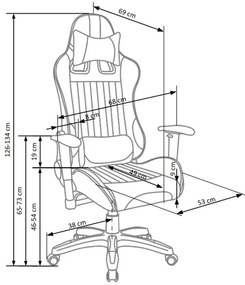 Sedia da ufficio ZENU rossa