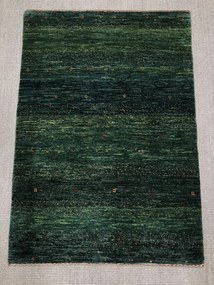Loribaft Tappeto persiano 90x120 Verde (Iran) Annodato A Mano