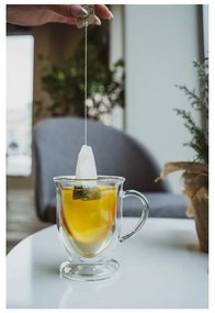 Tazze in set con parete doppia/da latte in vetro 2 pz 250 ml Amo – Vialli Design