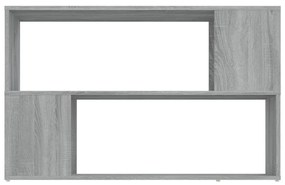 Libreria grigio sonoma 100x24x63 cm in legno multistrato