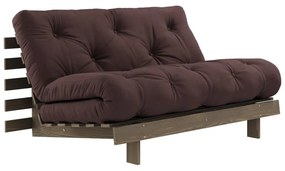 Divano letto marrone scuro 140 cm Roots - Karup Design