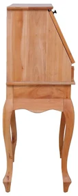 Scrittoio 78x42x103 cm in legno massello di mogano