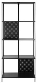 Libreria in metallo nero 75x180 cm Charleston - Støraa