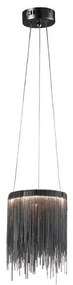 Lampadario LED a sospensione con filo CASCATA BLACK LED/18W/230V