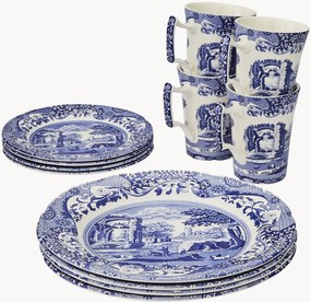 Set di piatti Blue Italian 12 pz