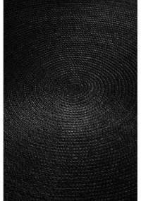 Tappeto rotondo nero in iuta reversibile/tessuto a mano ø 140 cm Braided – Hanse Home