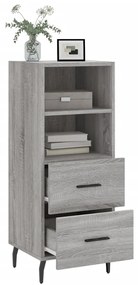 Credenza grigio sonoma 34,5x34x90 cm in legno multistrato