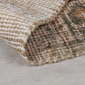 Passatoia in iuta intrecciata a mano color kaki 60x230 cm Selena Jute Traditional - Flair Rugs