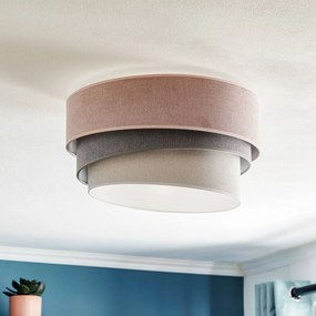 Duolla Plafoniera Pastell Trio Ø 45 cm rosa/grigio/grigio chiaro