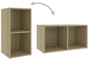 Set mobile tv 8 pz rovere sonoma in legno multistrato
