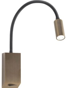 Redo 01-4802 - Lampada flessibile HELLO LED/3W/230V colore bronzo