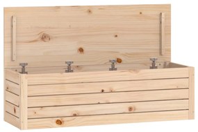 Contenitore portaoggetti 109x36,5x33 cm legno massello pino