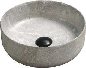 Mexen Felicia lavabo da appoggio 39 x 39 cm, pietra grigia - 21363962