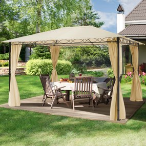 TOOLPORT Gazebo da giardino Paradise Classic crema, 3x4m - (300110)