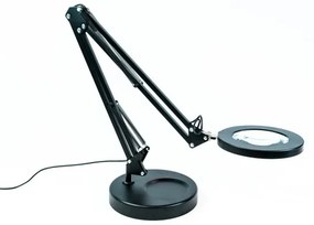 Brilagi - Lampada da tavolo LED dimmerabile con una lente d'ingrandimento LED/12W/5V 3000/4200/6000K nero
