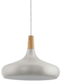 Eglo 901182 - Lampadario sospeso su cavo SABINAR 1xE27/40W/230V, Ø 40 cm, argento
