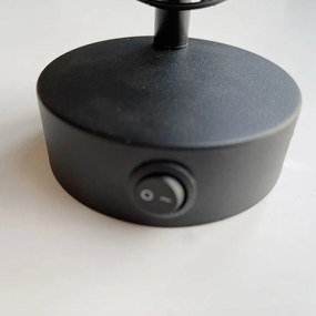 Lampada da parete nera Straw – Fischer &amp; Honsel