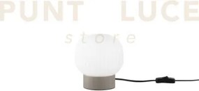 Lume eris bianco e marrone in alluminio e vetro 1 luce attacco e14 ...