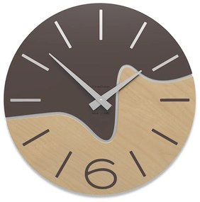 CalleaDesign Orologio da parete Oliver color cioccolato