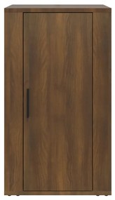 Credenza rovere marrone 40x33x70 cm in legno multistrato