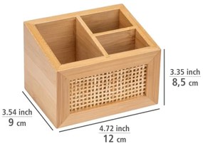 WENKO 25600100 - Organizer ALLEGRE 12x9 cm marrone