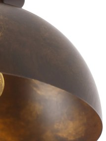 Plafoniera industriale marrone ruggine 35 cm - MAGNA Classic