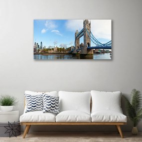 Quadro su tela Architettura del ponte di Londra 100x50 cm